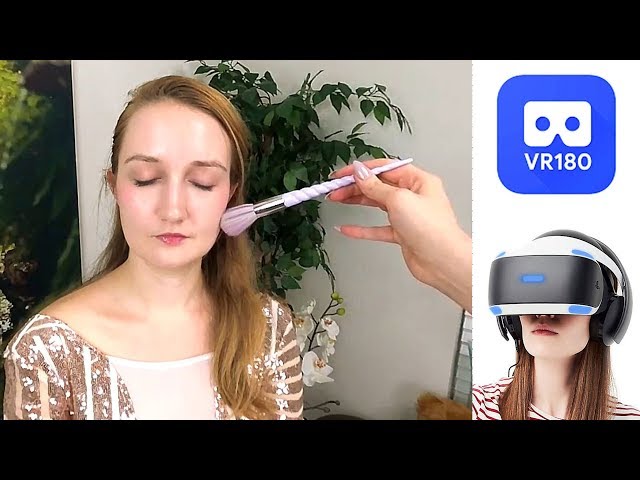 VR ASMR – Brushing Kristen’s Face Spa Treatment (3D VR180 Format)