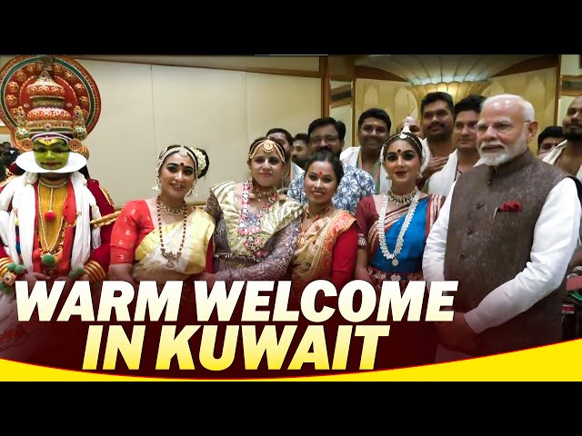 Live: PM Modi receives warm welcome by Indian diaspora | Kuwait