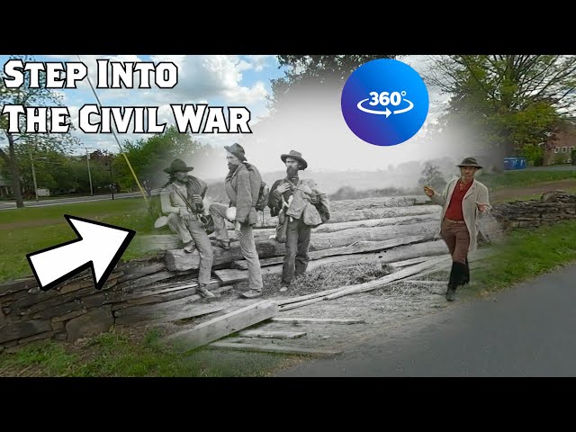 Confederate Prisoners at Gettysburg in 360° | Civil War Then & Now