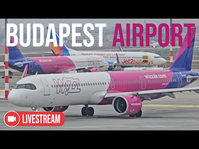 24/7 Live Stream (Pre-Recorded) | Continuous Plane Spotting from Budapest Airport in Hungary