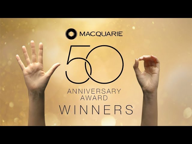 The Macquarie 50th Anniversary Award winners