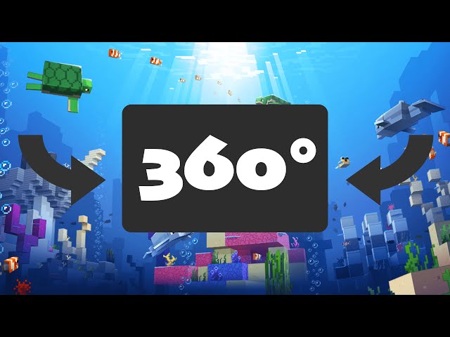 [360° Video] Minecraft Underwater Aquatic Life in 4K60