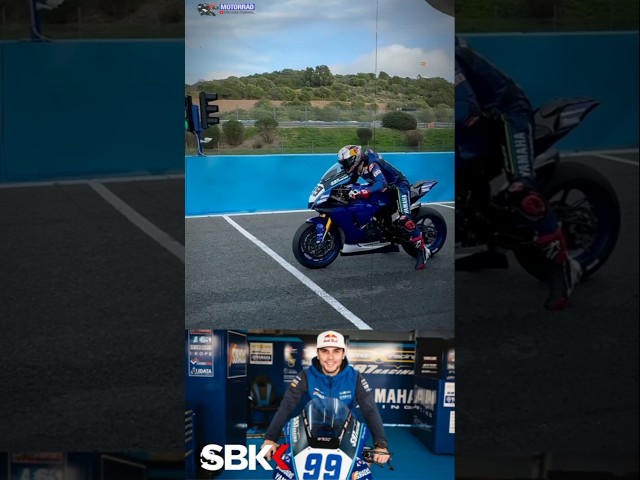 Bahattin sofuoglu's YZF R1 launch control Jerez winter test #bahattinsofuoglu #yzfr1 #wintertest