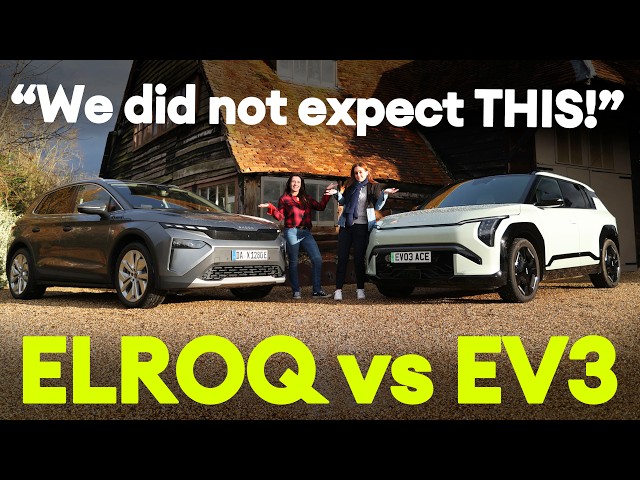 Skoda Elroq vs Kia EV3 | First UK twin test | Which electric SUV is the champion? | Electrifying