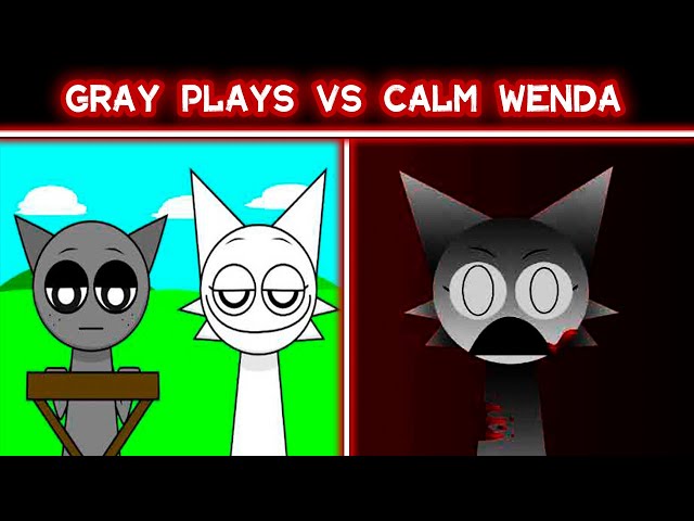 VR 360 incredibox sprunki injected (gray plays piano VS Calm down wenda)