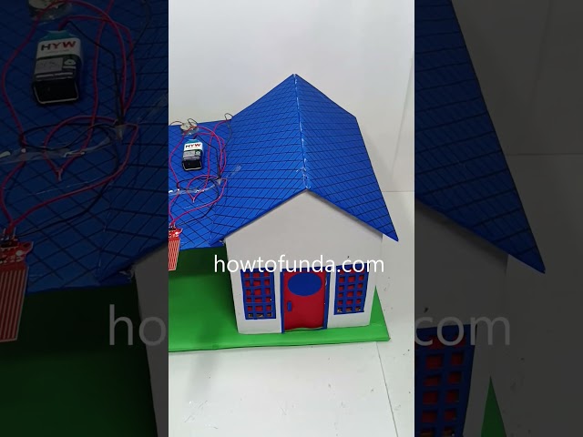 automatic rain detector sensor and cloth collector working model - inspire award project howtofunda