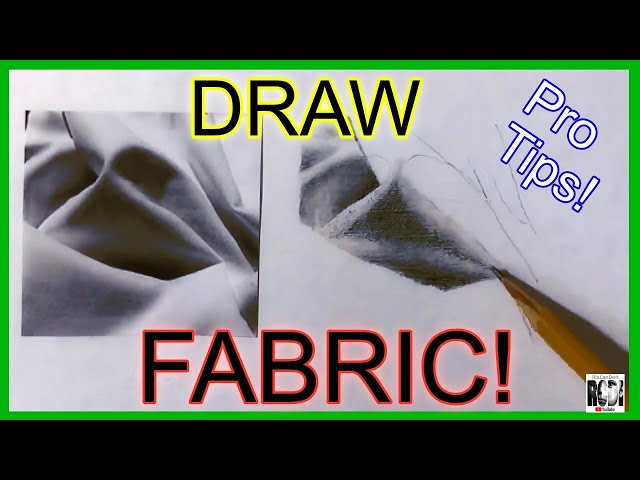 BEGINNERS Guide to Drawing Fabric Realistically Like a Pro! RixCanDoIt