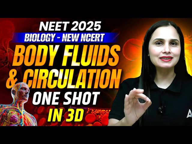 NEET 2025 Biology One Shot | Body Fluids and Circulation in 3D  | Dr. Gargi Singh