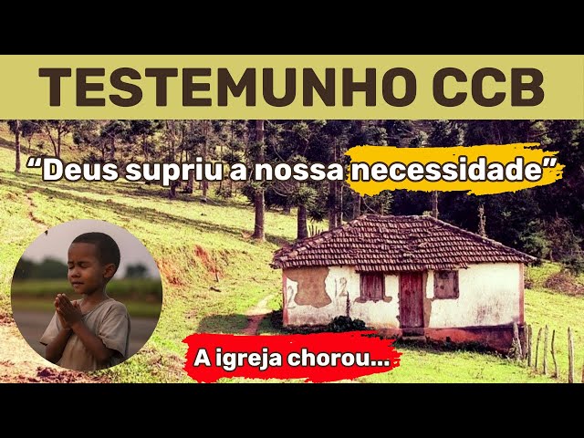 Testemunho CCB: A irmandade sentiu a presença de Deus com o testemunho desse menino