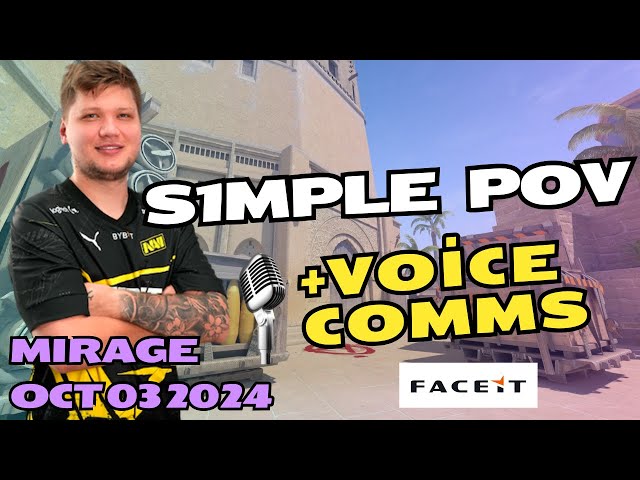 S1MPLE HARD CARRY THIS GAME | FULL FACEIT POV+VOICE COMMS🔥