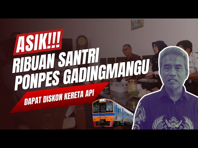 LDII TV: Kunjungi Ponpes Gadingmangu, PT KAI Diskon Tiket Kereta Api untuk Santri