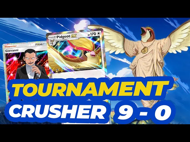 9-0 Tournament Crushing Pidgeot EX Deck for Pokemon Pocket