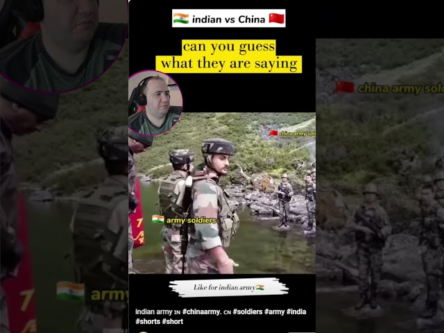 indian army 🇮🇳 #chinaarmy 🇨🇳 #soldiers #army #india #shorts Reaction @thecareerofficial