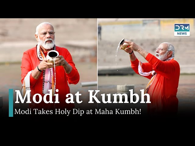 Modi Takes Holy Dip at Maha Kumbh Amid Tragedy | DRM News | AC1I