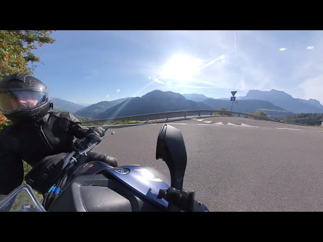 Yamaha Niken - from Klausen via Barbiano to Renon in 360 degrees