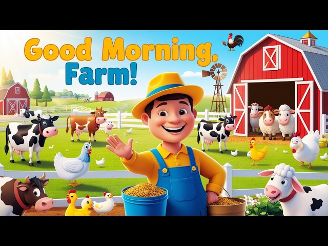 Good Morning Farm 🌞 | Fun Kids Song About Farm Animals | @Yo-Yo-Kids