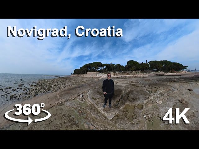 VR 360 Virtual trip of Novigrad Pineta | 4K video | Croatia