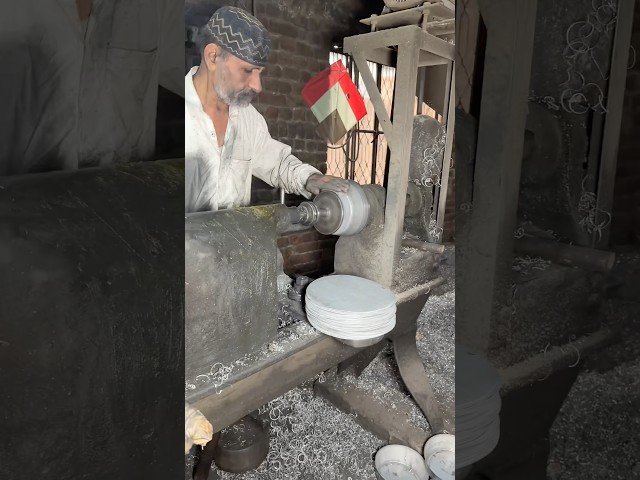 Crafting a Traditional Silver Water Bowl in Asia #shorts #youtubeshorts