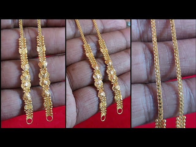 Latest Gold Earchain Designs with weight and price 2022//gold Ear cuff//gold Kanchain designs