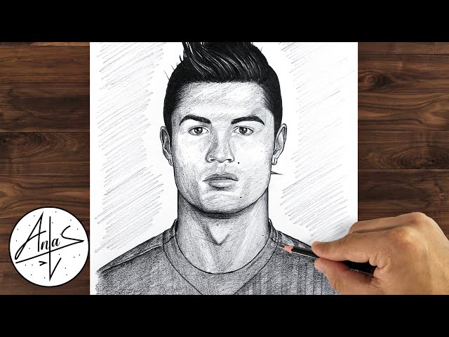 How To Draw Cristiano Ronaldo | Drawing Tutorial step by step for beginners