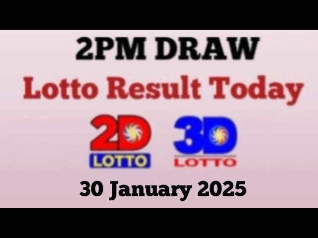 Lotto Result Today 2pm draw 30 January 2025 Swertres Ez2 PCSO live result