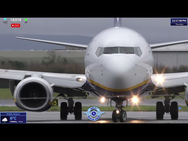 Windy Thursday Arrivals - Dublin Airport LIVE Plane Spotting Ireland ✈️ 23/01/2025