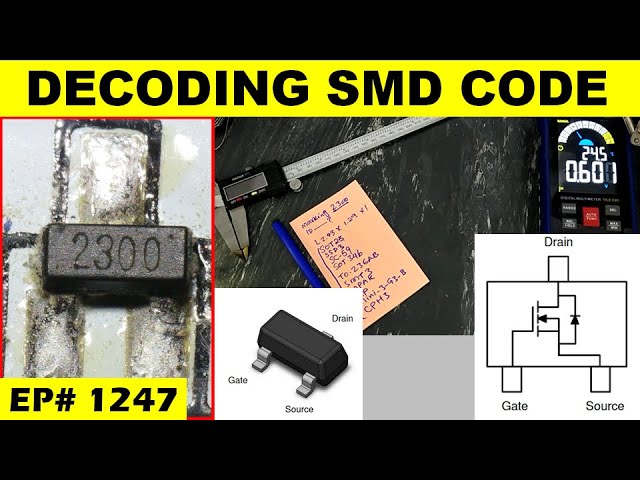 {1247} Decoding SMD MOSFET / Transistor