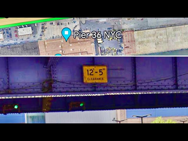 truck driver in New York City finds 12 foot 5 inch bridge!