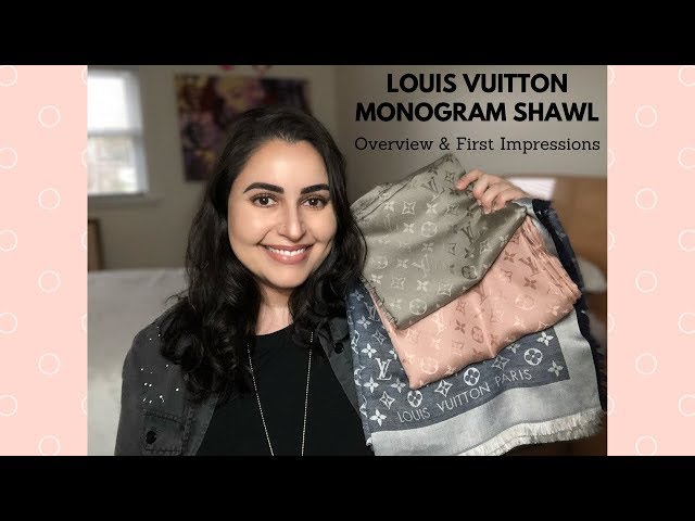 Louis Vuitton Monogram Shawl Review and First Impressions - Verone, Natural, and Blue Denim