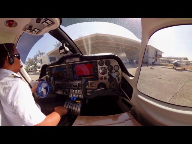 360 degree video of Tecnam P2006T (Landing - Engine Off)