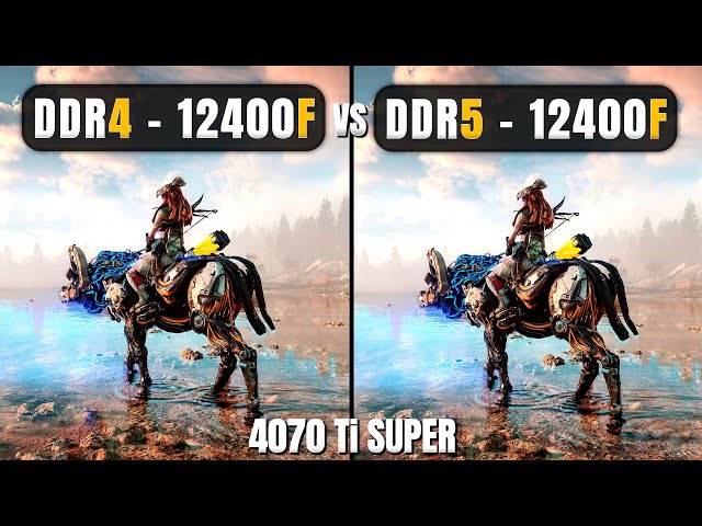 i5 12400F - DDR4 vs DDR5 Ram - 😮 - 10 Games Tested - ft. RTX 4070 Ti Super