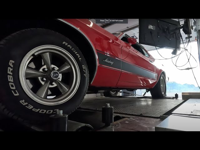 1973 Ford Mustang Mach 1 Holley Sniper EFi dyno