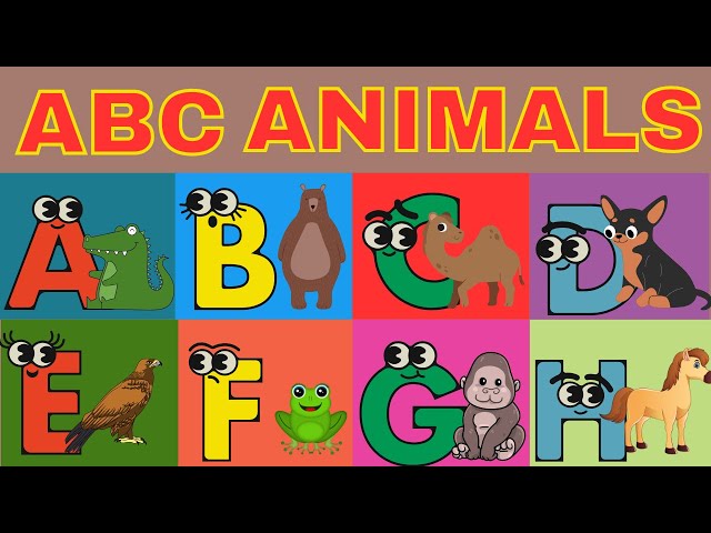 🎵 ABC Animals Song | Learn Alphabet with Animals & Fun Nursery Rhymes for Kids! 🦁