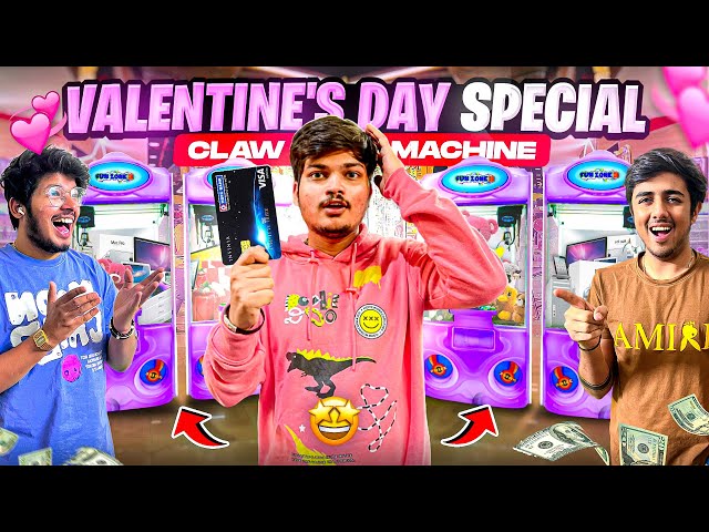 Spending ₹10,000 On Arcade Games To Win New Valentine Jackpot Prize 😍 -Ritik Jain Vlogs