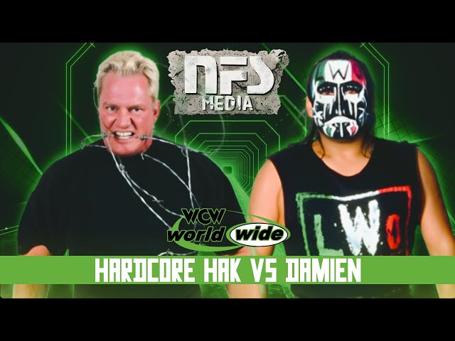 Hardcore Hak VS Damien #sandman #hak #damien #wcw #wrestling #ecw #nfsmedia