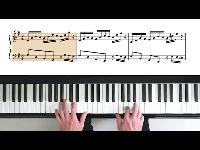 Bach Goldberg Variations “Variation 8” with Score - P. Barton FEURICH piano