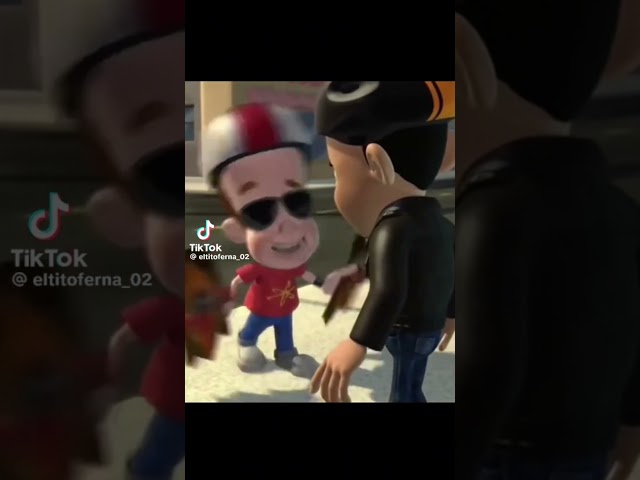 When Jimmy neutron  acts like a black gangster animation