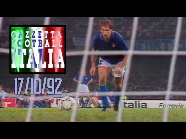 FULL Episode Highlights - ITALY V SWITZERLAND 17th October 1992 | Gazzetta Football Italia Rewind