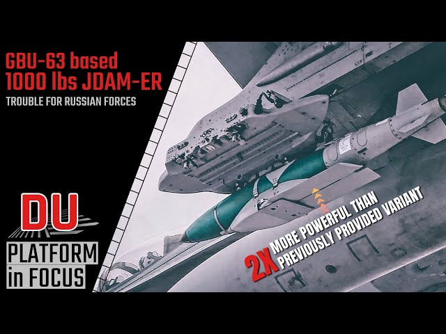 Ukraine now deploying 1000 lbs JDAM-ER against Russia !