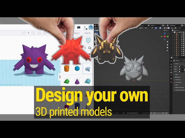 Simple ways to create your own 3D models for 3D printing