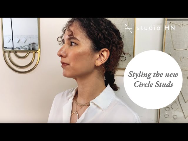 Styling tips for the NEW Circle Studs | NEW RELEASE | From Studio HN