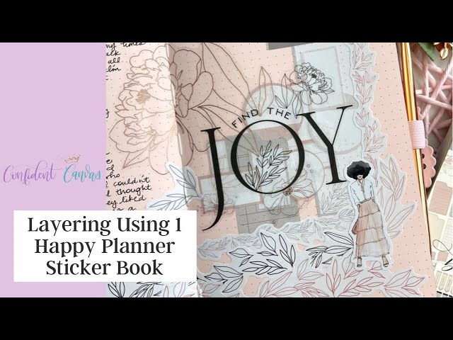 Layering Using 1 Happy Planner Sticker Book