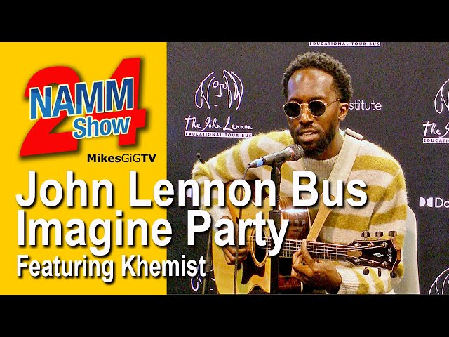 John Lennon Bus Imagine Party Featuring Khemist | MikesGigTV