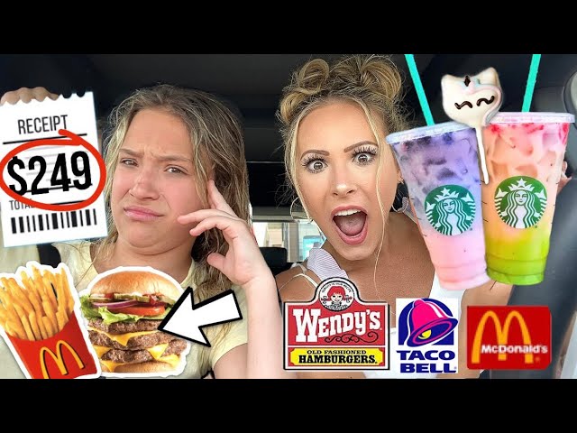 LETTING THE PERSON INFRONT OF US DECIDE WHAT WE EAT FOR 24 HOURS 😳🫣