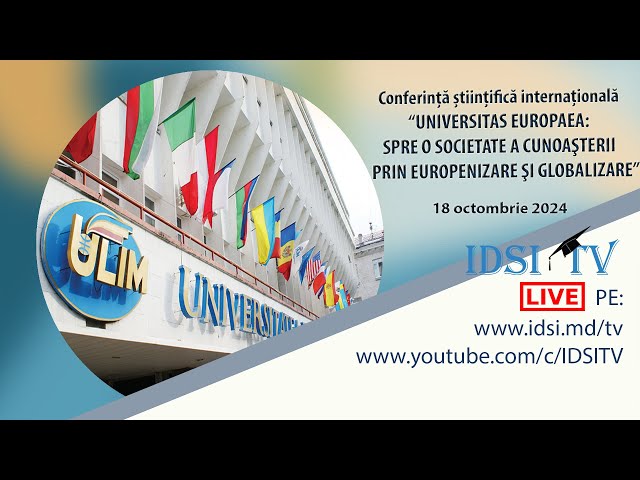 18.10.24, 13:00 | Comunicări în ateliere. ȘTIINȚA JURIDICĂ CA FACTOR DE CONSOLIDARE A SOCIETĂȚII