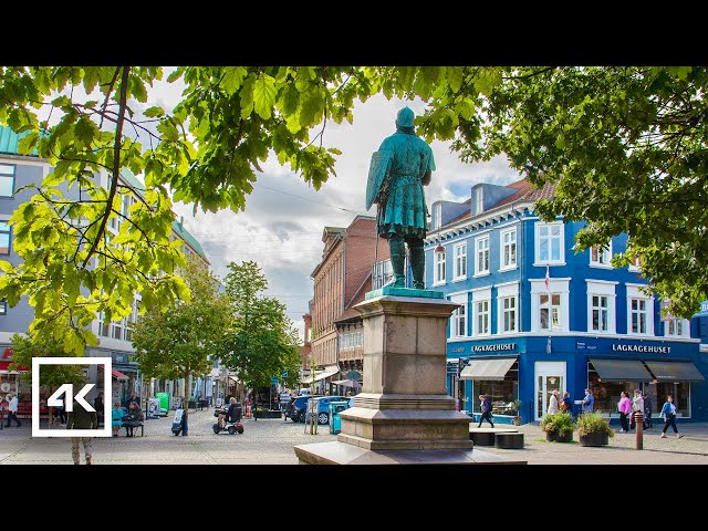 🇩🇰 Randers, Denmark - Beautiful Medieval Town - 4K Walking Tour, Sep 2024