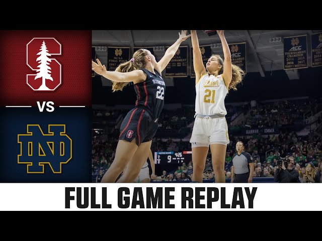 Stanford vs. Notre Dame Full Game Replay | 2024-25 ACC Women's Basketball