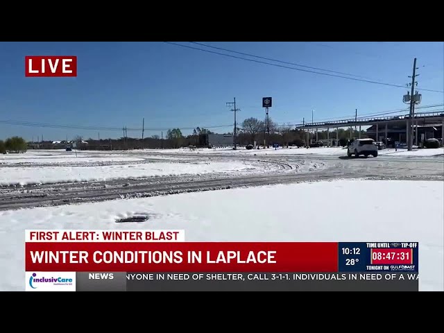 Winter conditions in LaPlace