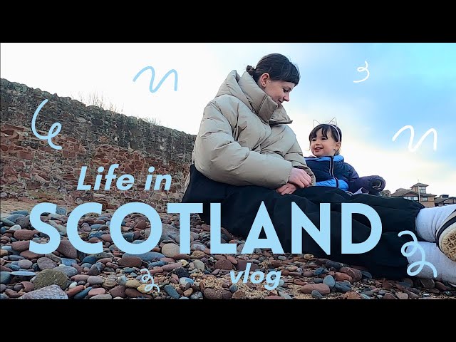 Visit a Scottish beach with us! Life in Scotland vlog 🏴󠁧󠁢󠁳󠁣󠁴󠁿 🌊 私たちと一緒にスコットランドのビーチを訪れましょう！