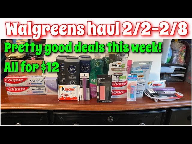 Walgreens coupon haul 2/2-2/8! Pretty good deals this week! All for just $12!